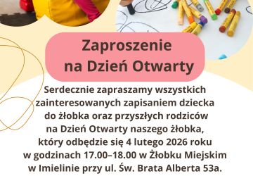 Zaproszenie na Dzień Otwarty